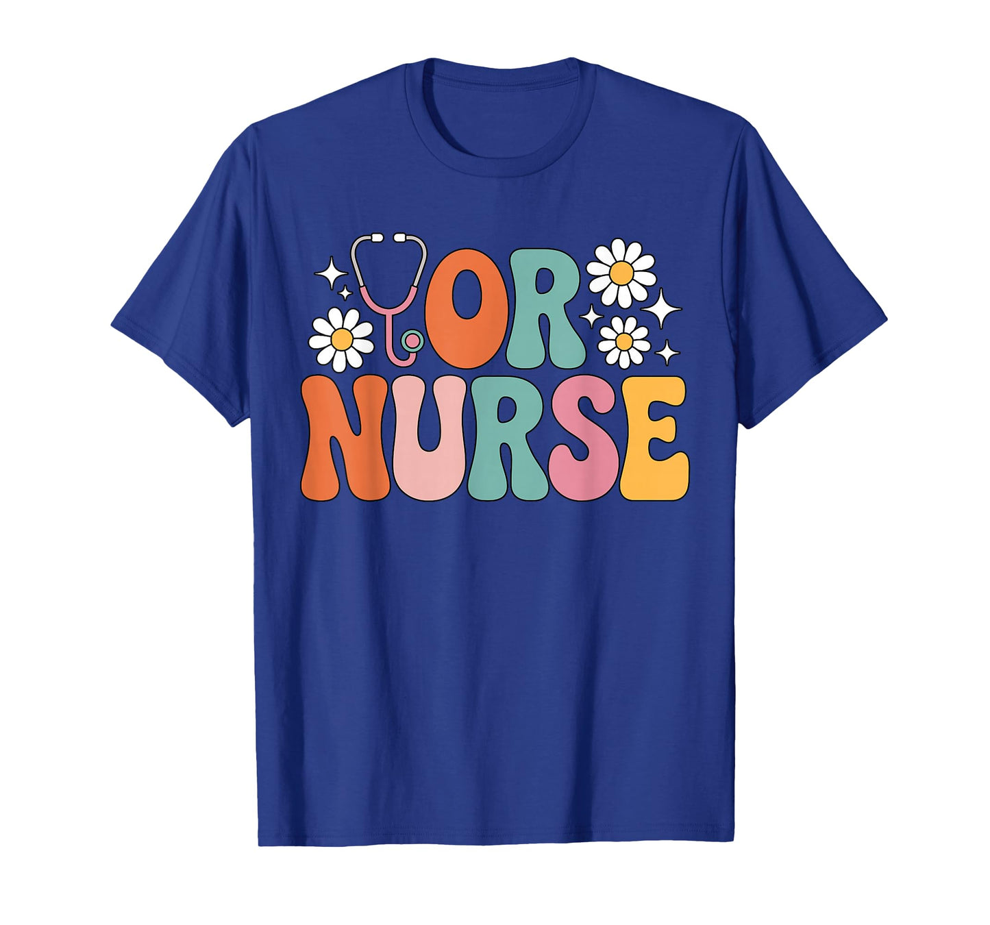 Cute Groovy OR Nursing School Medical Operating Room Nurse T-Shirt