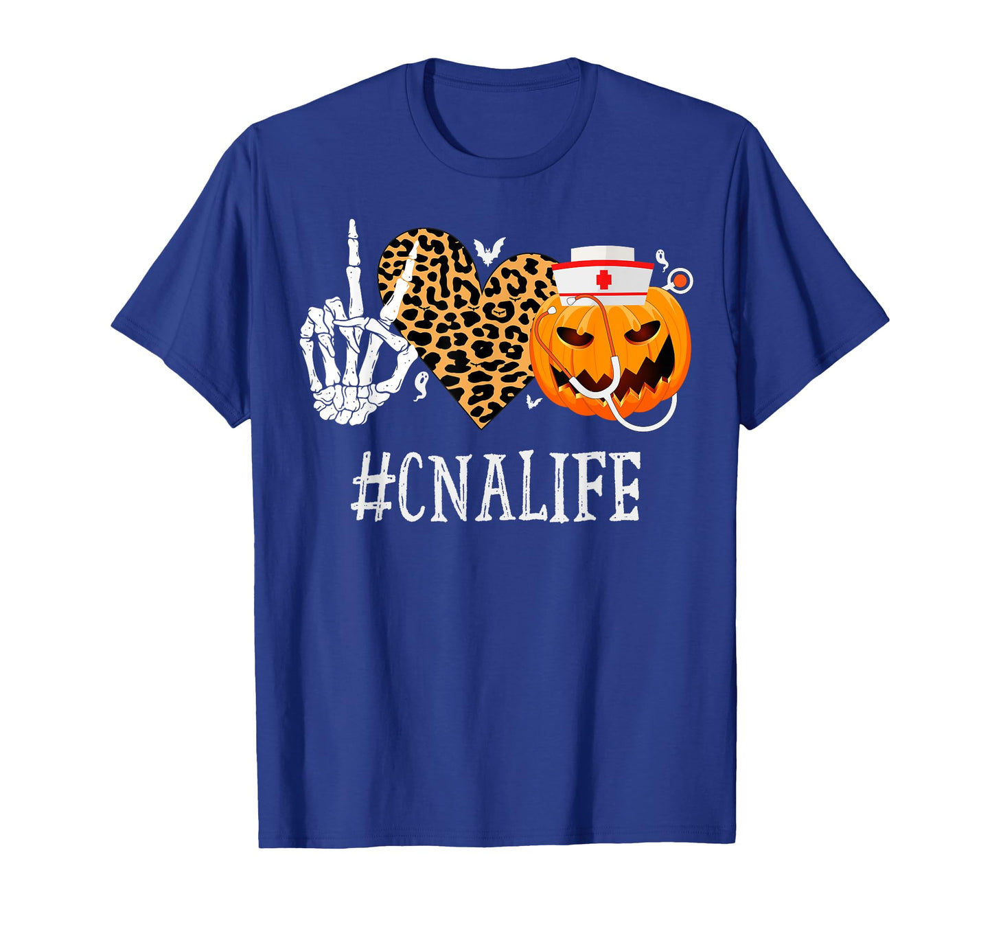 CNA Certified Nursing Assistant Peace Love Pumpkin Halloween T-Shirt