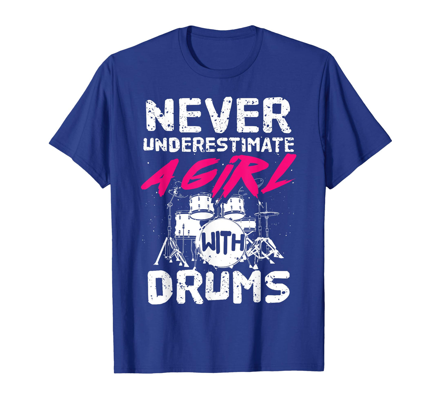 Funny Drummer Art For Girls Women Drumming Drum Set Drummer T-Shirt