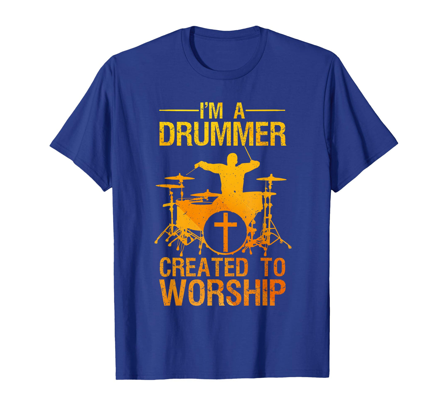 Funny Christian Drummer Art For Men Women Drum Player Lover T-Shirt