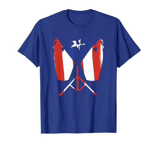 Conga Puerto Rican Flag For Conga Player T-Shirt