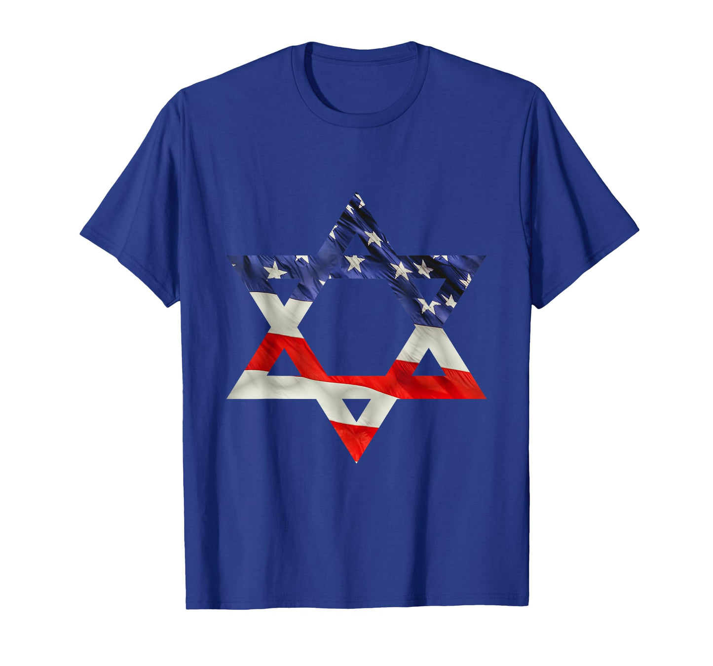 Star Of David American Flag Pro Israel USA Israeli Jewish T-Shirt