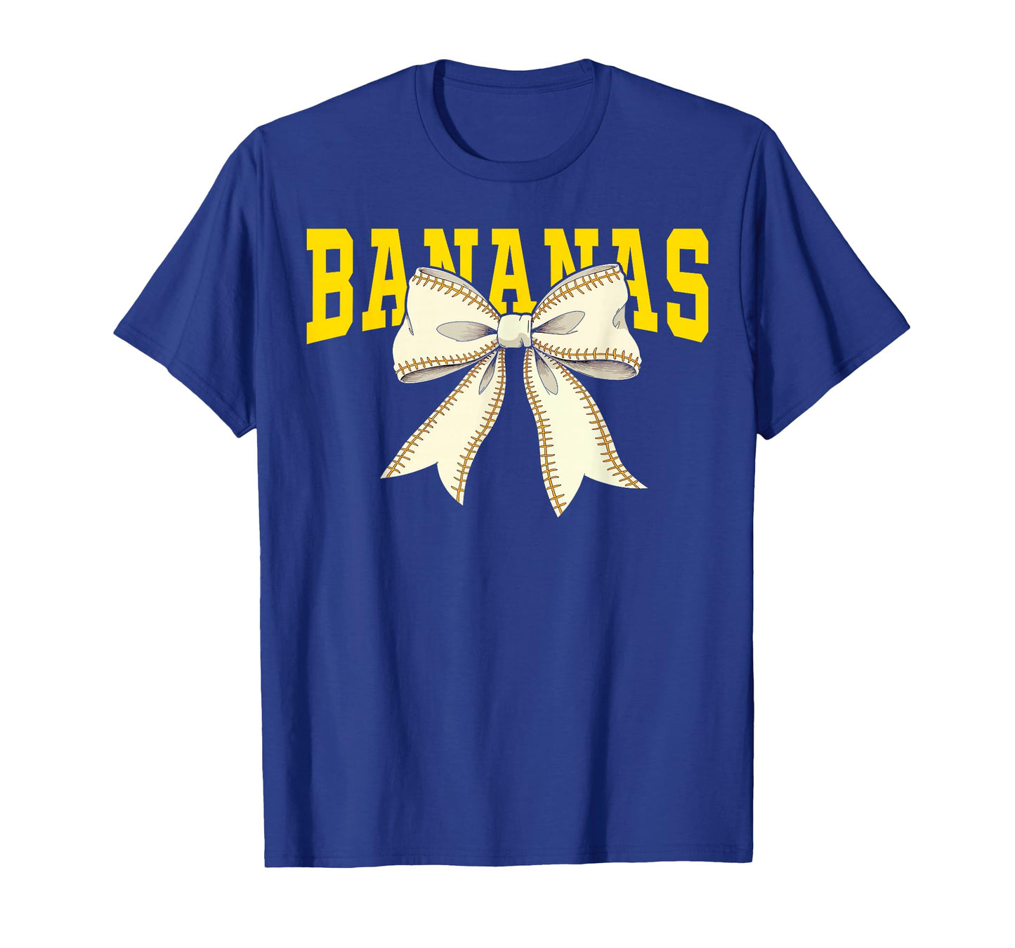 Retro Bananas Last Name Coquette Bow Women Girls Kids T-Shirt