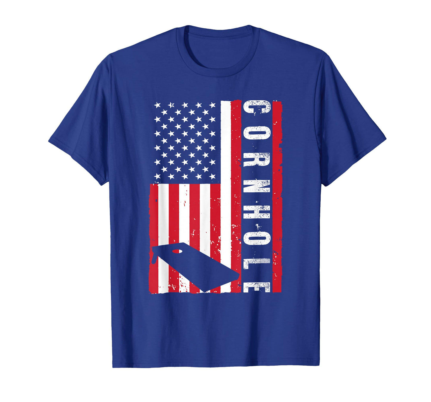 Cool Cornhole Art Men Women American Flag Corn Hole Player T-Shirt