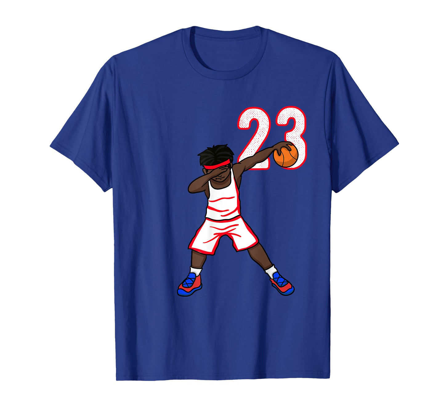 Basketball Shirt Boys Number 23 Funny Dabbing T-Shirt Dab