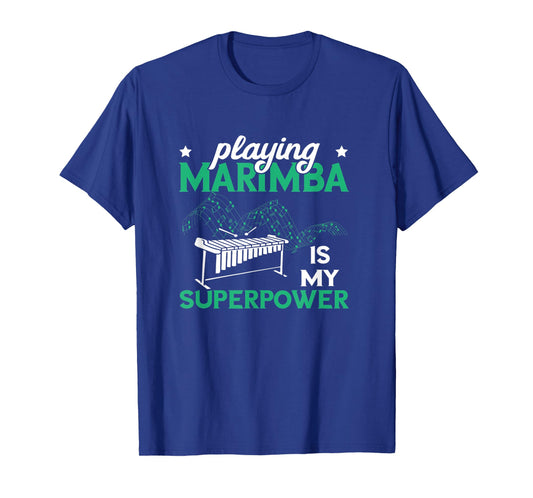 Playing Vibraphone Superpower Musician Marimba Instrument T-Shirt