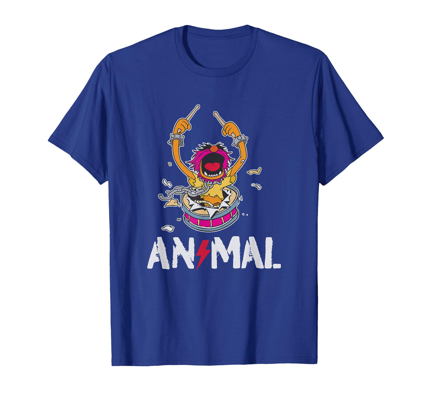 Disney The Muppets Animal Rock and Roll Drums Graffiti Logo T-Shirt