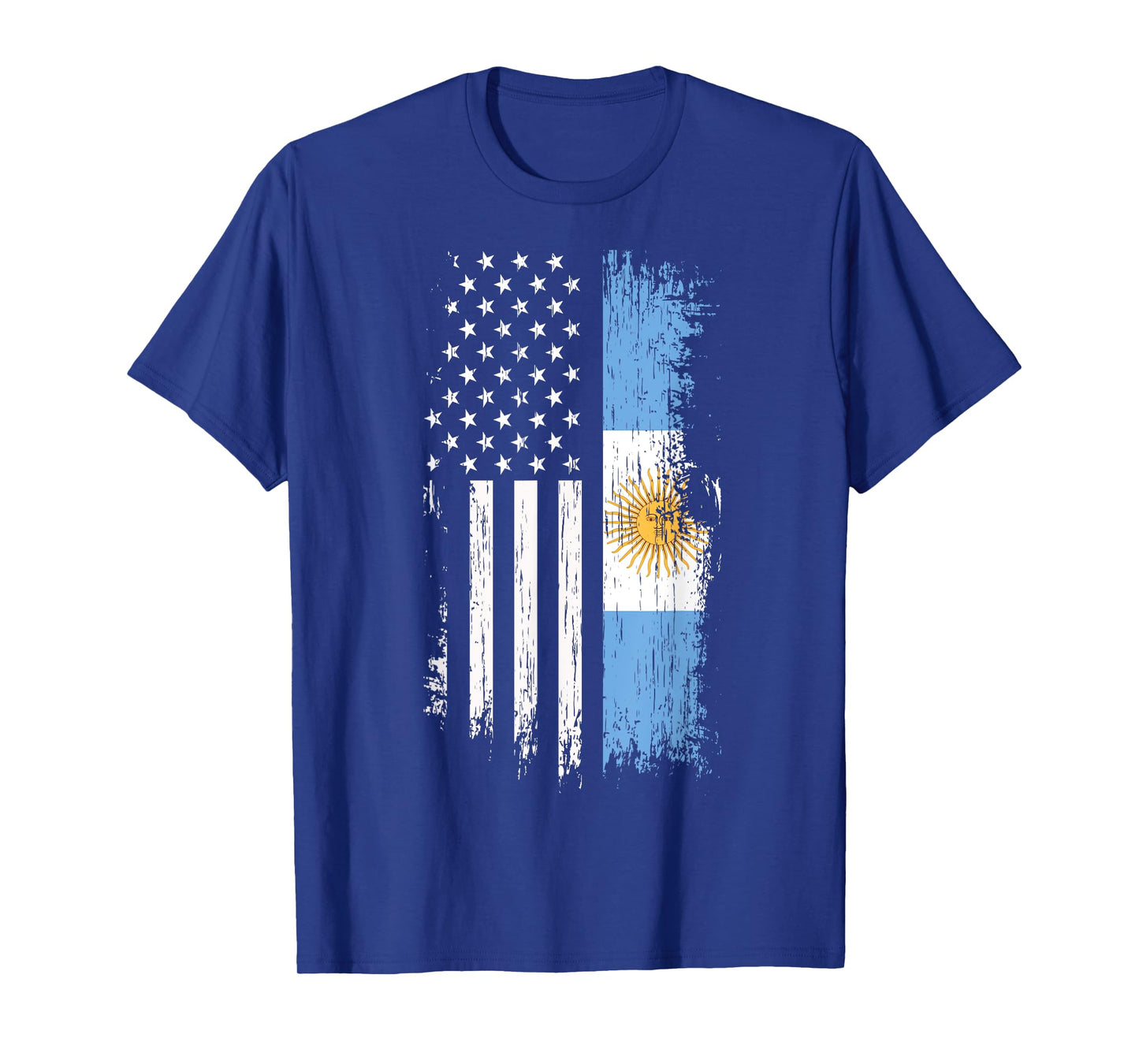 Argentinian American Flag T Shirt - Argentina USA Shirt Women Kids Men T-Shirt