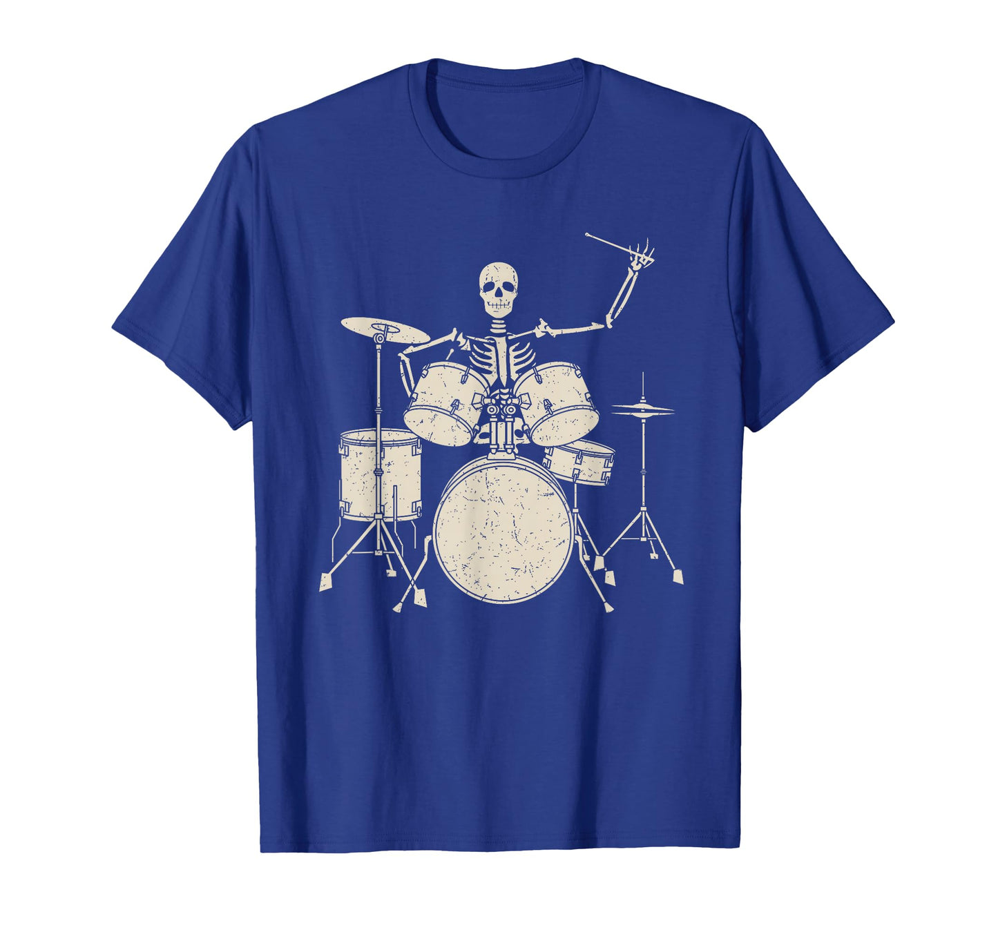 Halloween Skeleton Playing Drum Shirt Cute Funny Drums Gift T-Shirt
