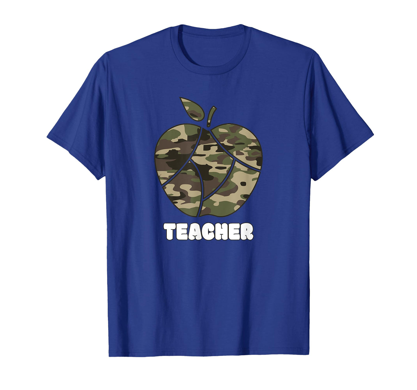 Apple Camoflauge Clothing Camo Student Teacher Cute School T-Shirt for Men Women Kids