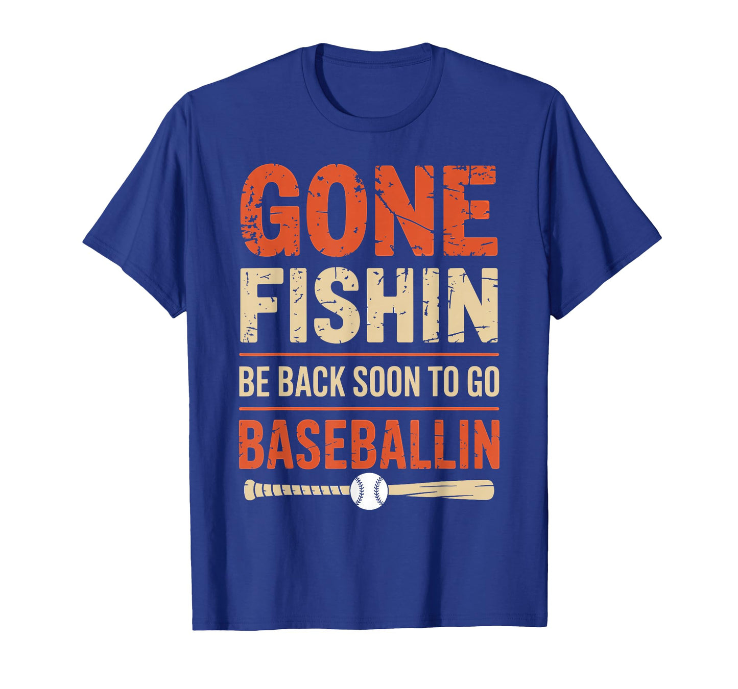 Funny Fishing and Baseball Outdoor T-Shirt