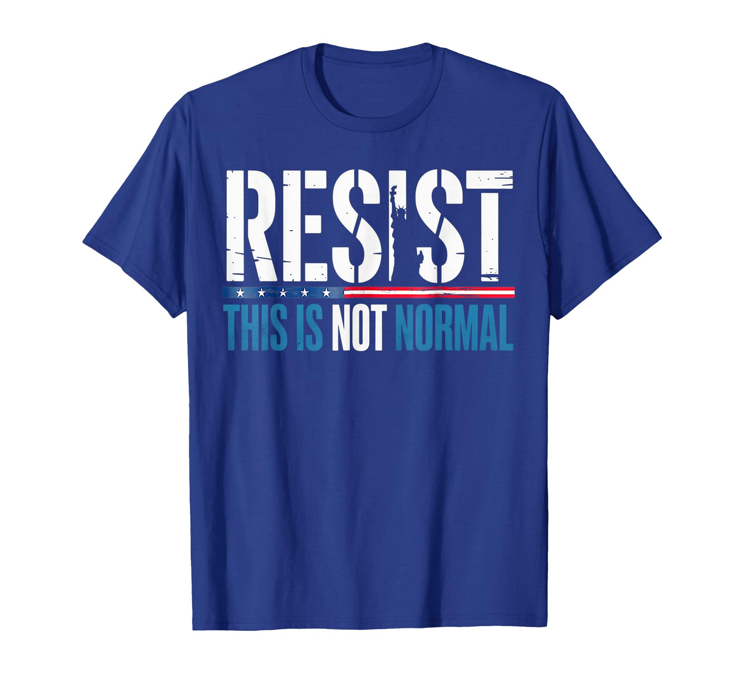 Resist Liberal Women Men This is not Normal Democrat US Flag T-Shirt