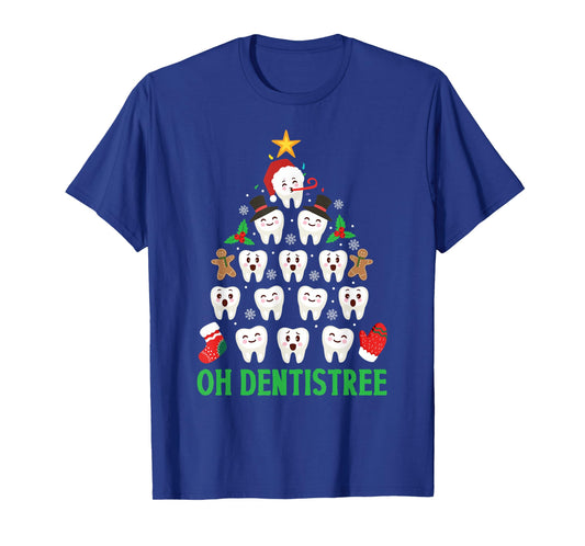 Christmas Dentist Shirt Oh Dentistree Funny Xmas Dental T-Shirt