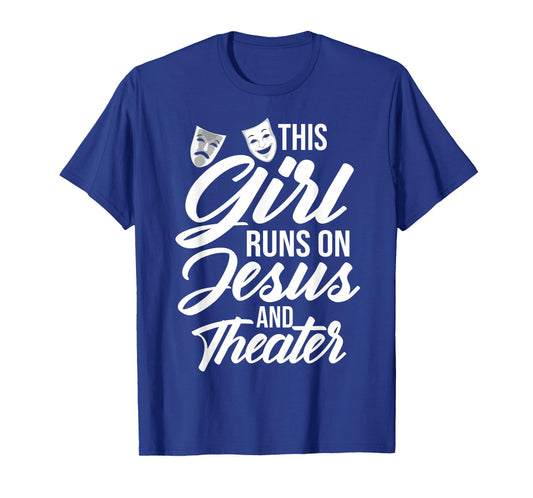 Cool Theater Art for Women Girls Musical Broadway Theater T-Shirt