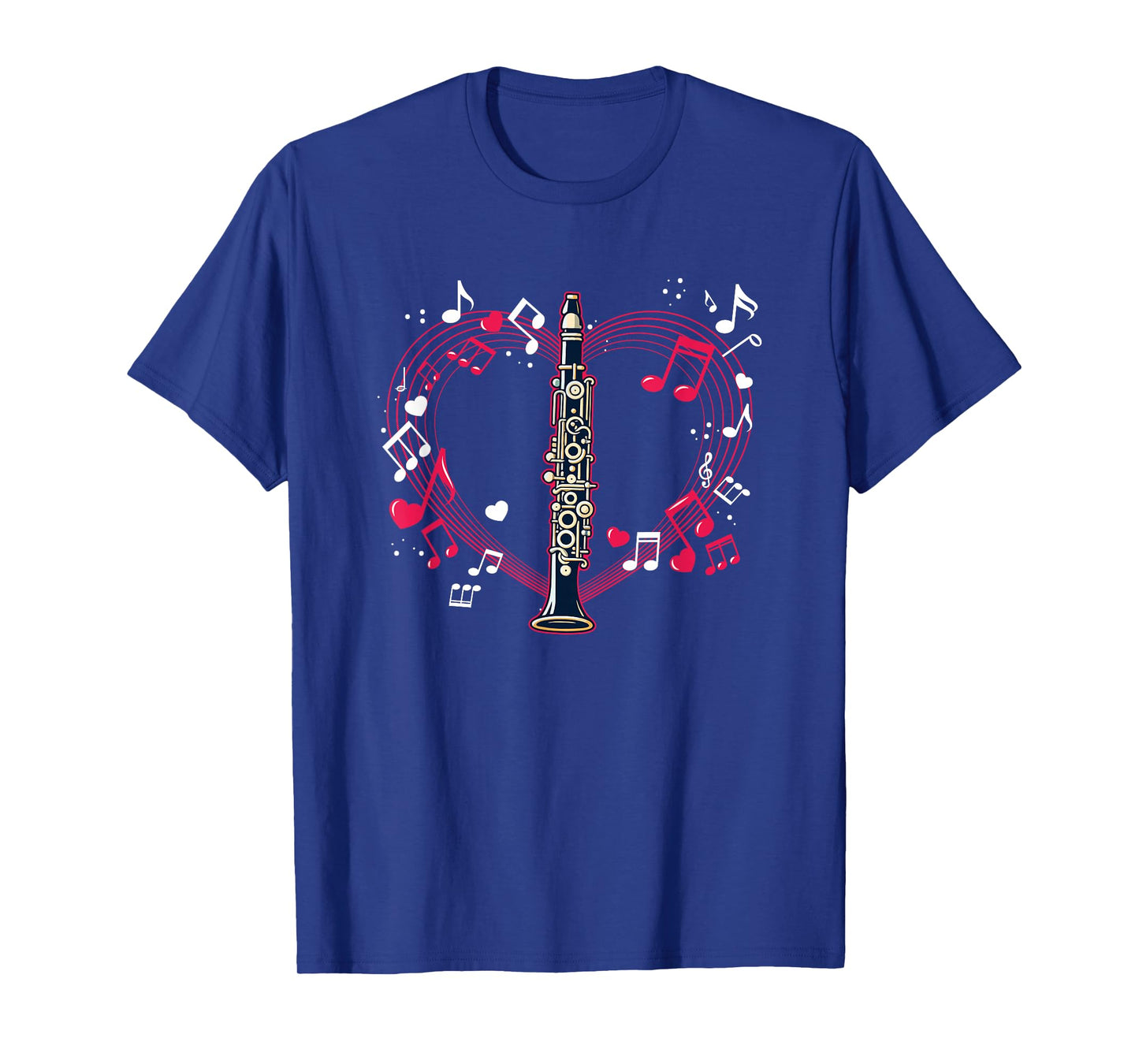 Clarinetist Player Marching Band Music Notes Clarinet T-Shirt