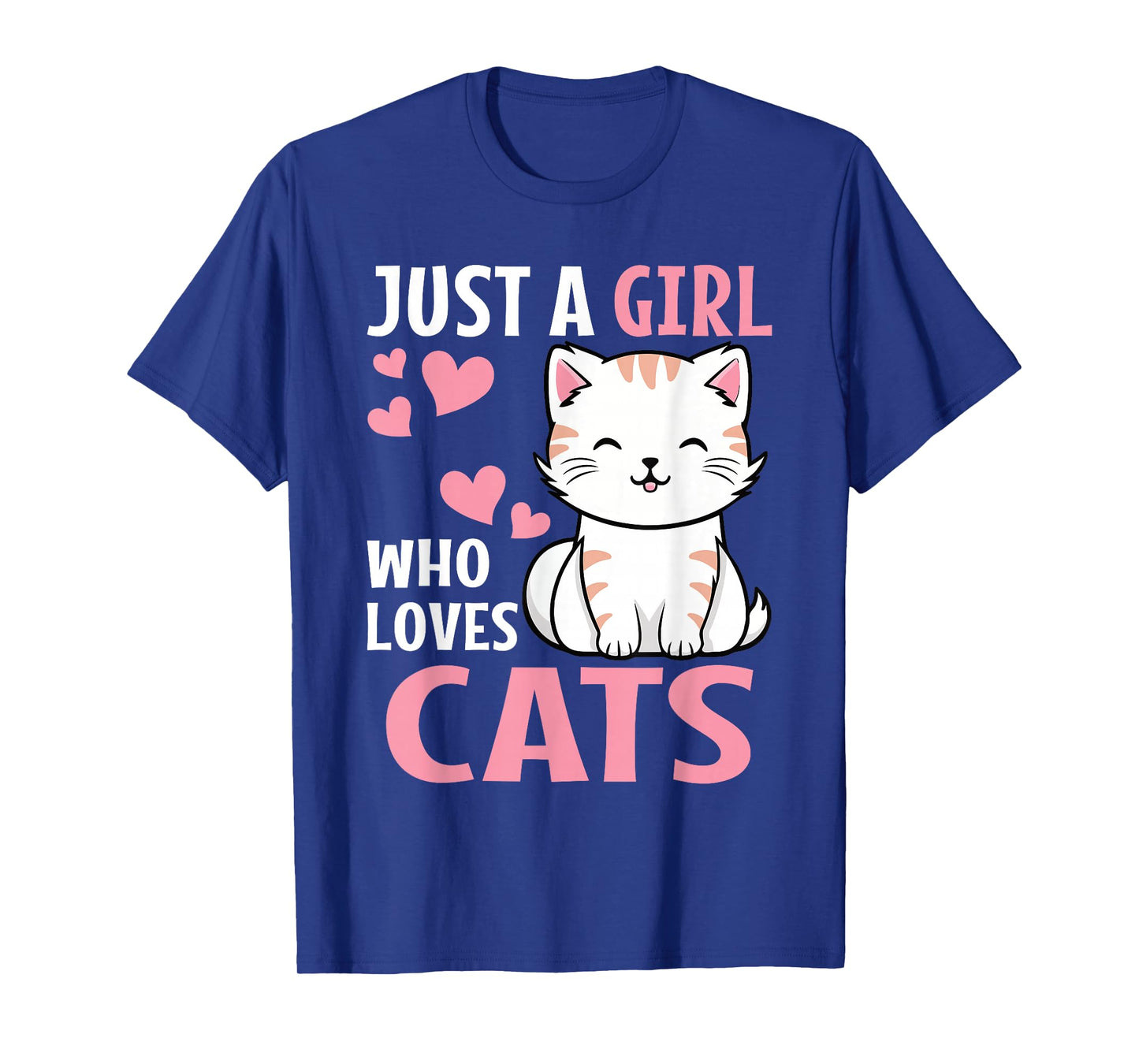 Just A Girl Who Loves Cats Cute Cat Lover Kitten T-Shirt
