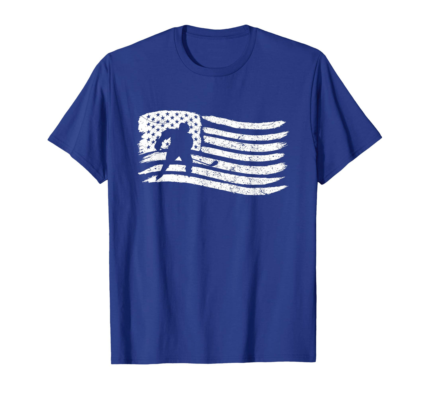 American Flag T-Shirt For Hockey Player Patriotic T-Shirt