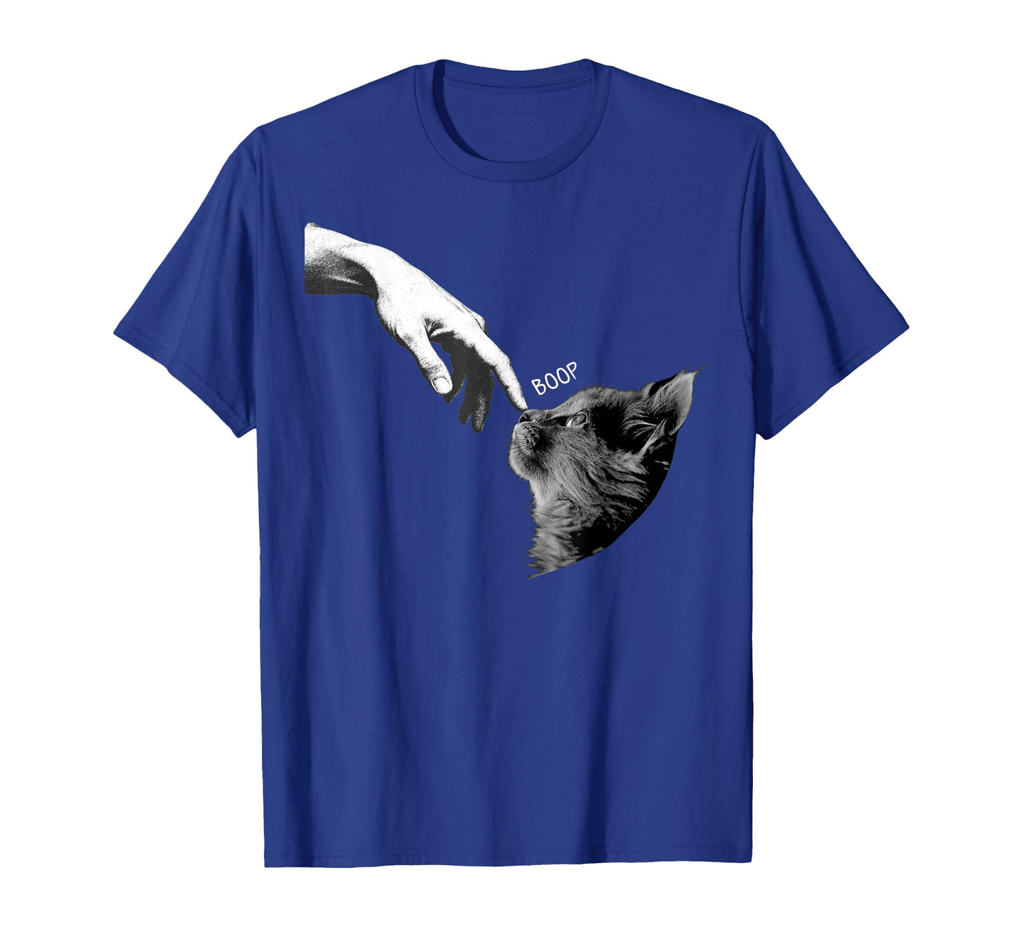 Funny Graphic Hand Boop On A Cat's Nose T-Shirt