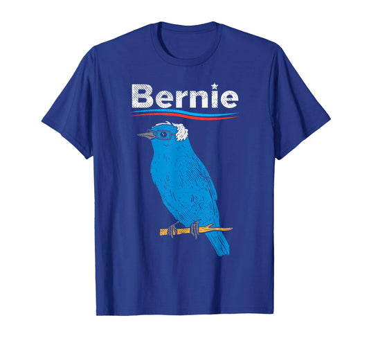 Bernie Sanders Blue Bird Glasses Wig 2020 Election President T-Shirt