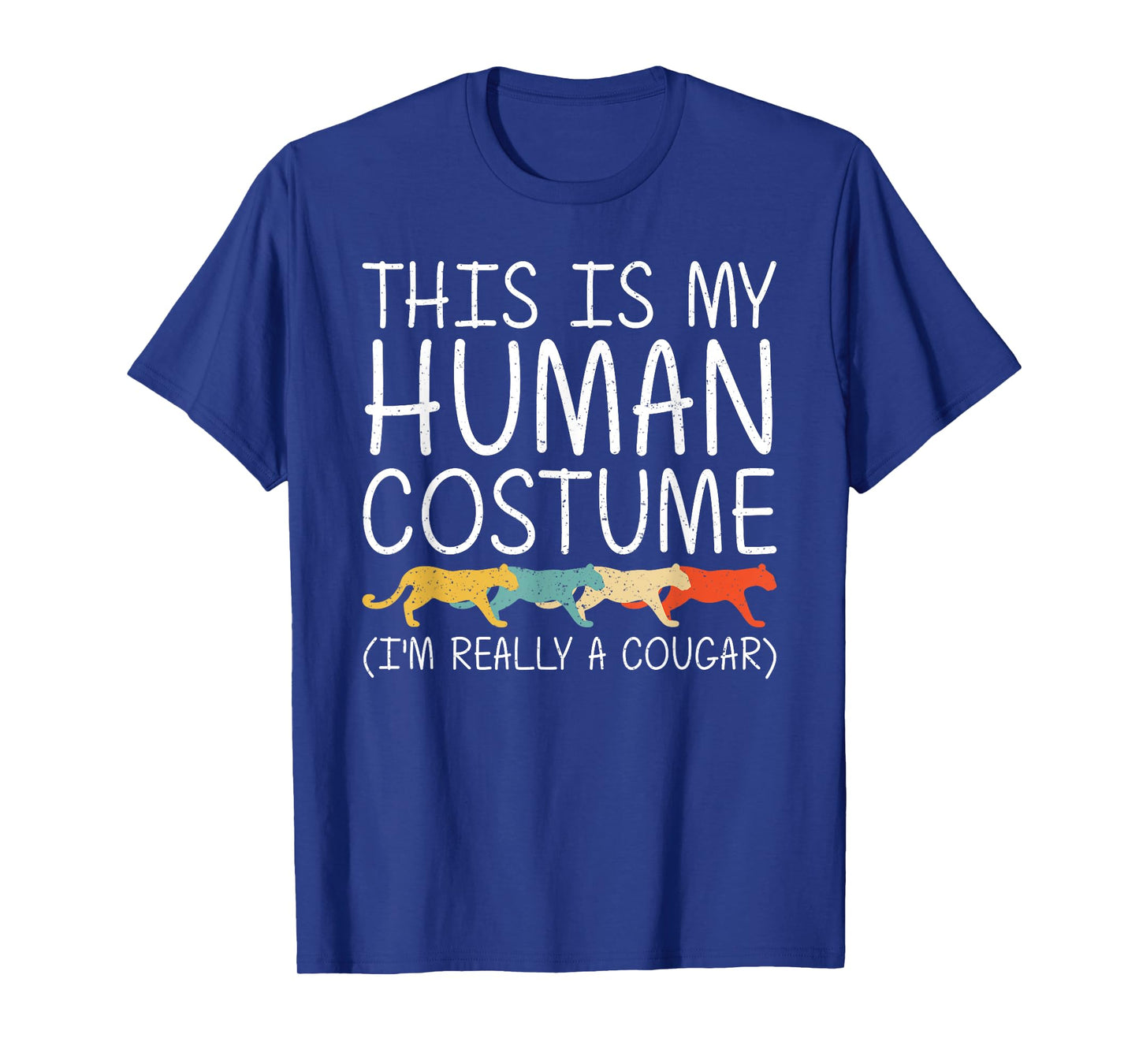 Cougar Halloween Human Costume Puma Animal Easy DIY Gift T-Shirt