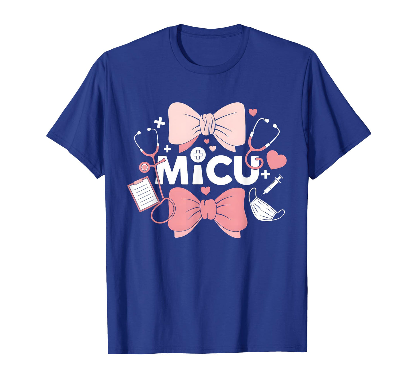 Coquette Bow MICU Nurse Medical Intensive Care Unit T-Shirt
