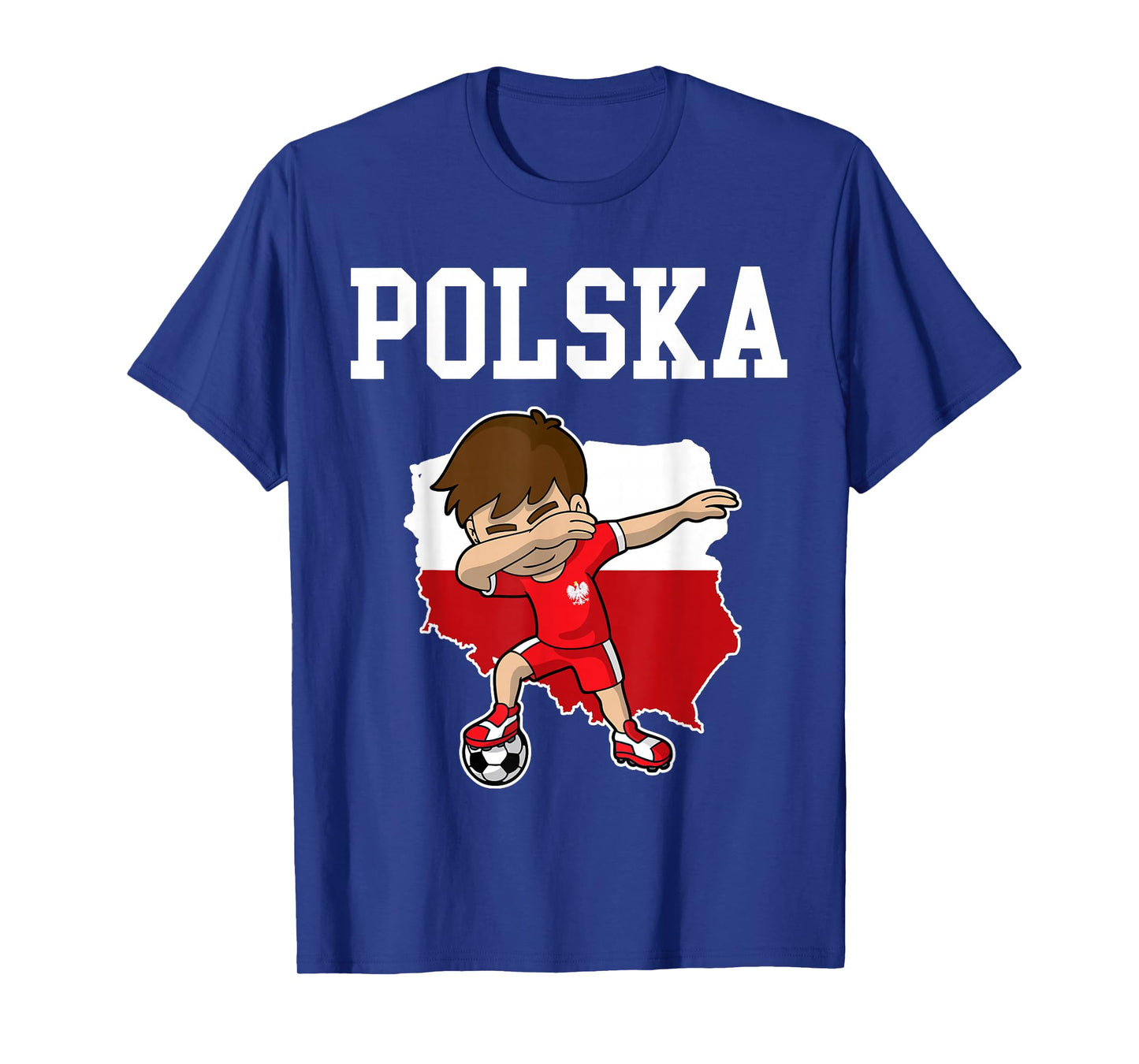 Polska Soccer Poland Polish Dabbing Football T-Shirt