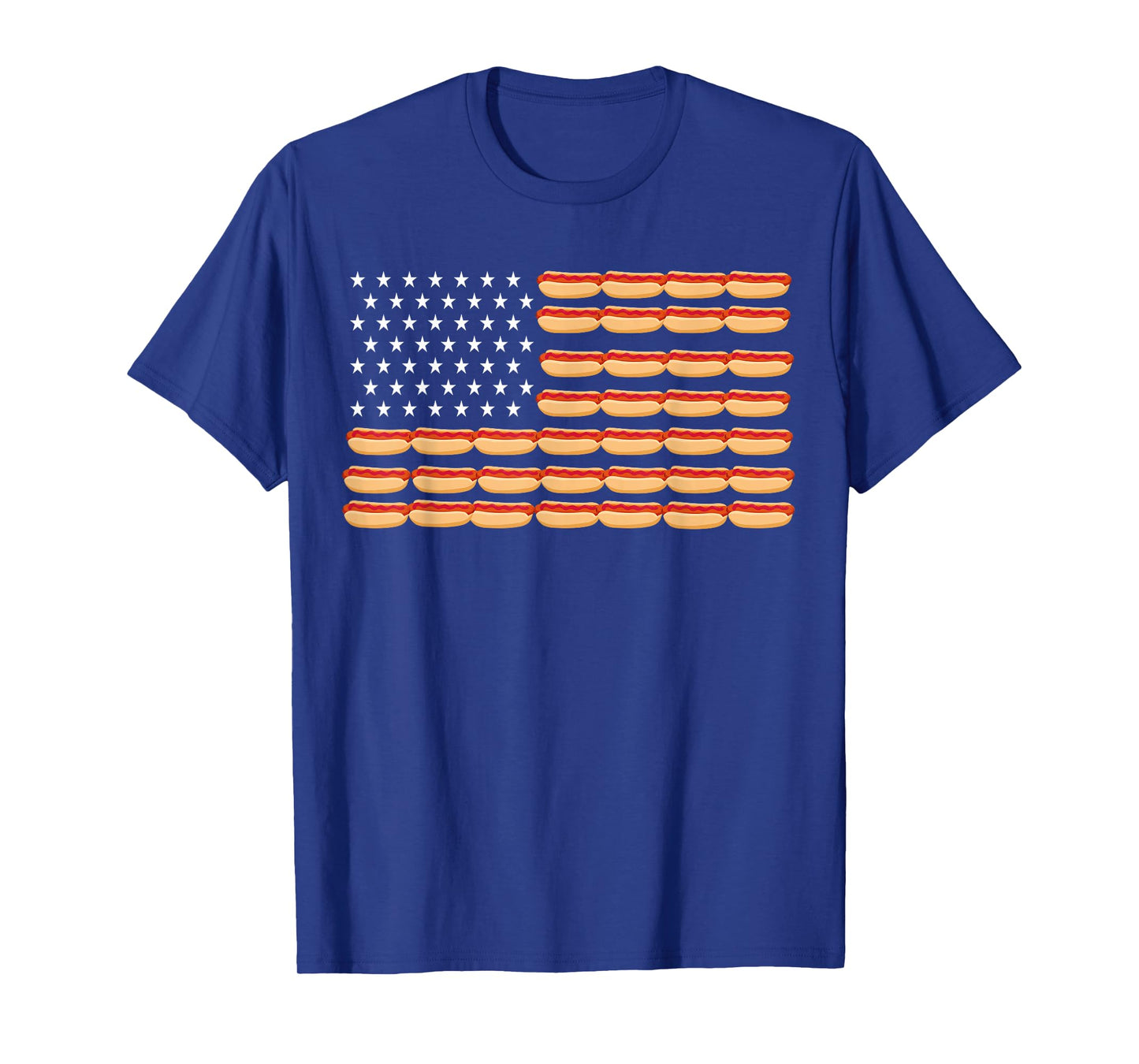 USA Hot Dog Flag T-Shirt