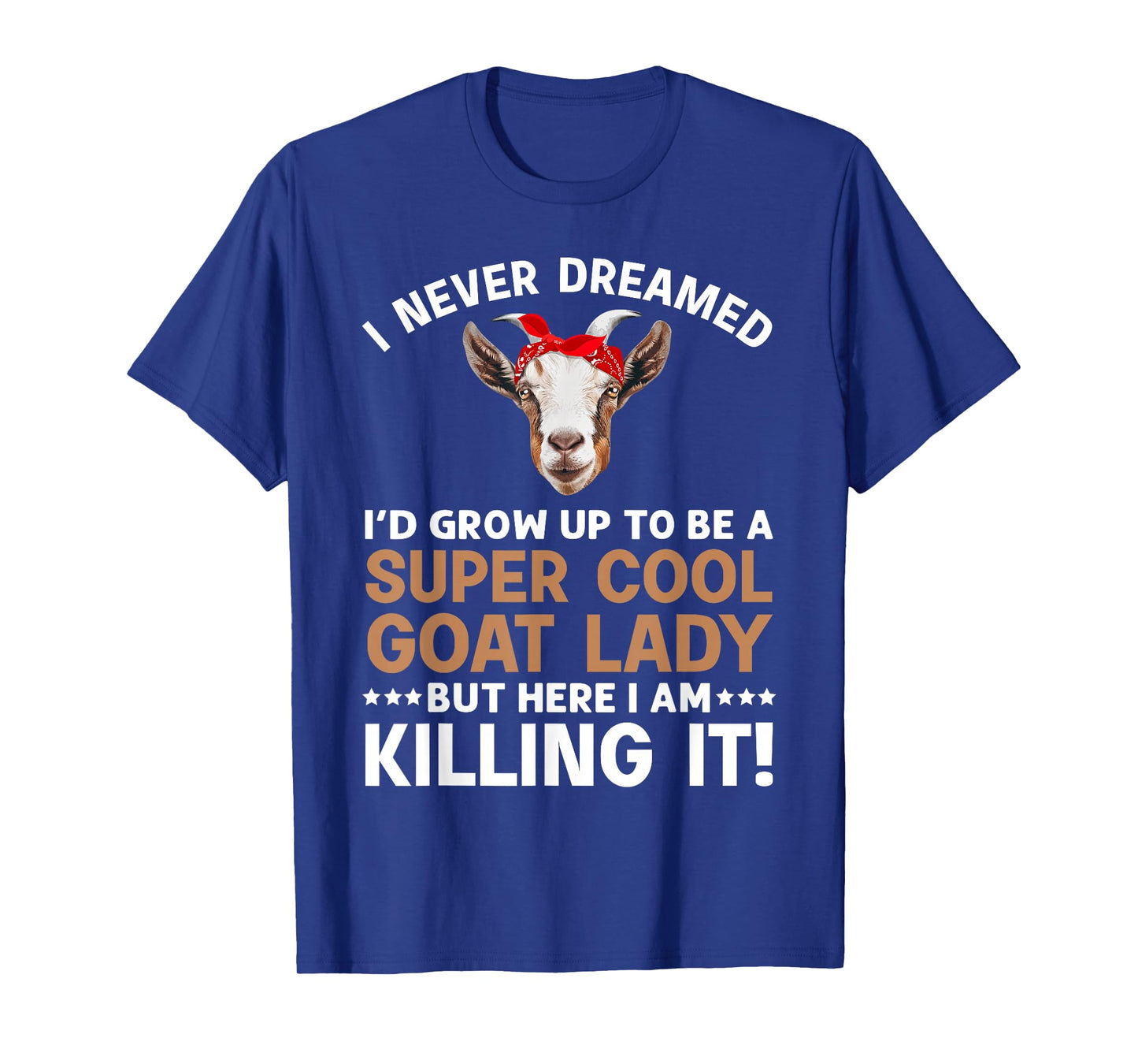 Cool Goat Lady Art For Women Girl Animal Farmer Goat Lover T-Shirt
