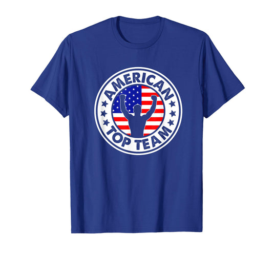 American Flag Top Team BJJ Brazilian Jiu Jitsu T-Shirt