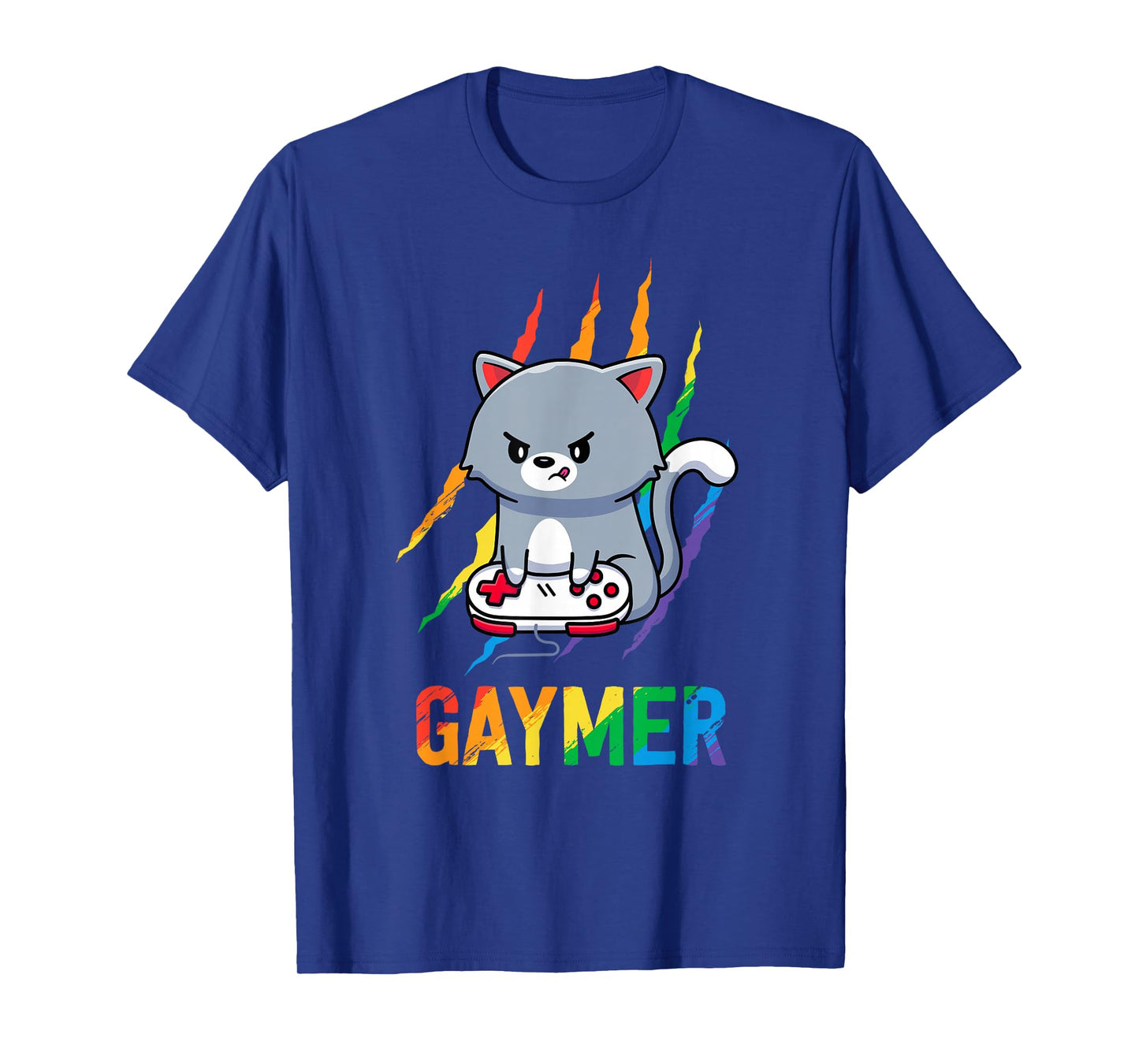Gaymer LGBT Cat Pride Rainbow Video Game Lovers Gift T-Shirt