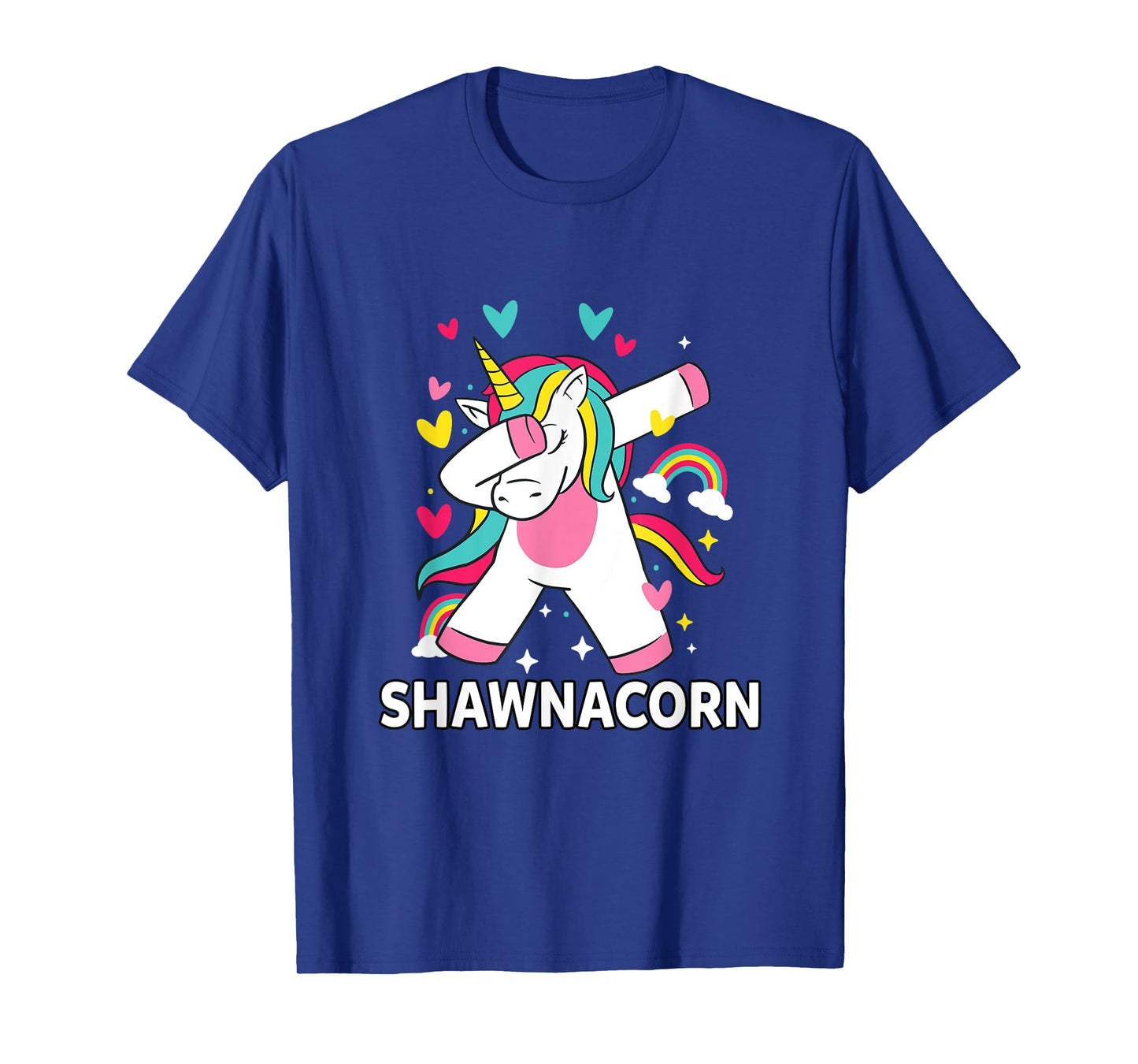 Shawnacorn Personalized Name Dabbing Unicorn Shawna T-Shirt