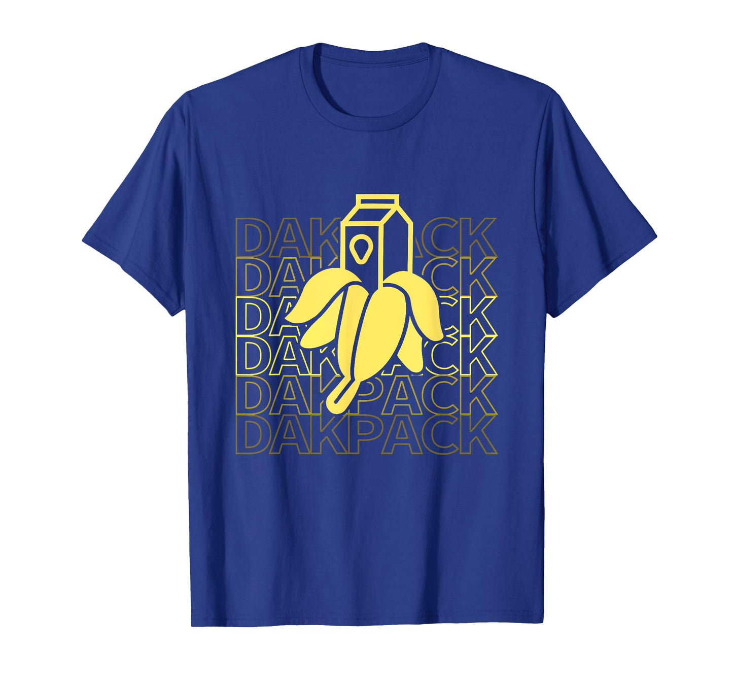 Milky Banana Funny Text Dakpack Vintage For Men Women Kids T-Shirt