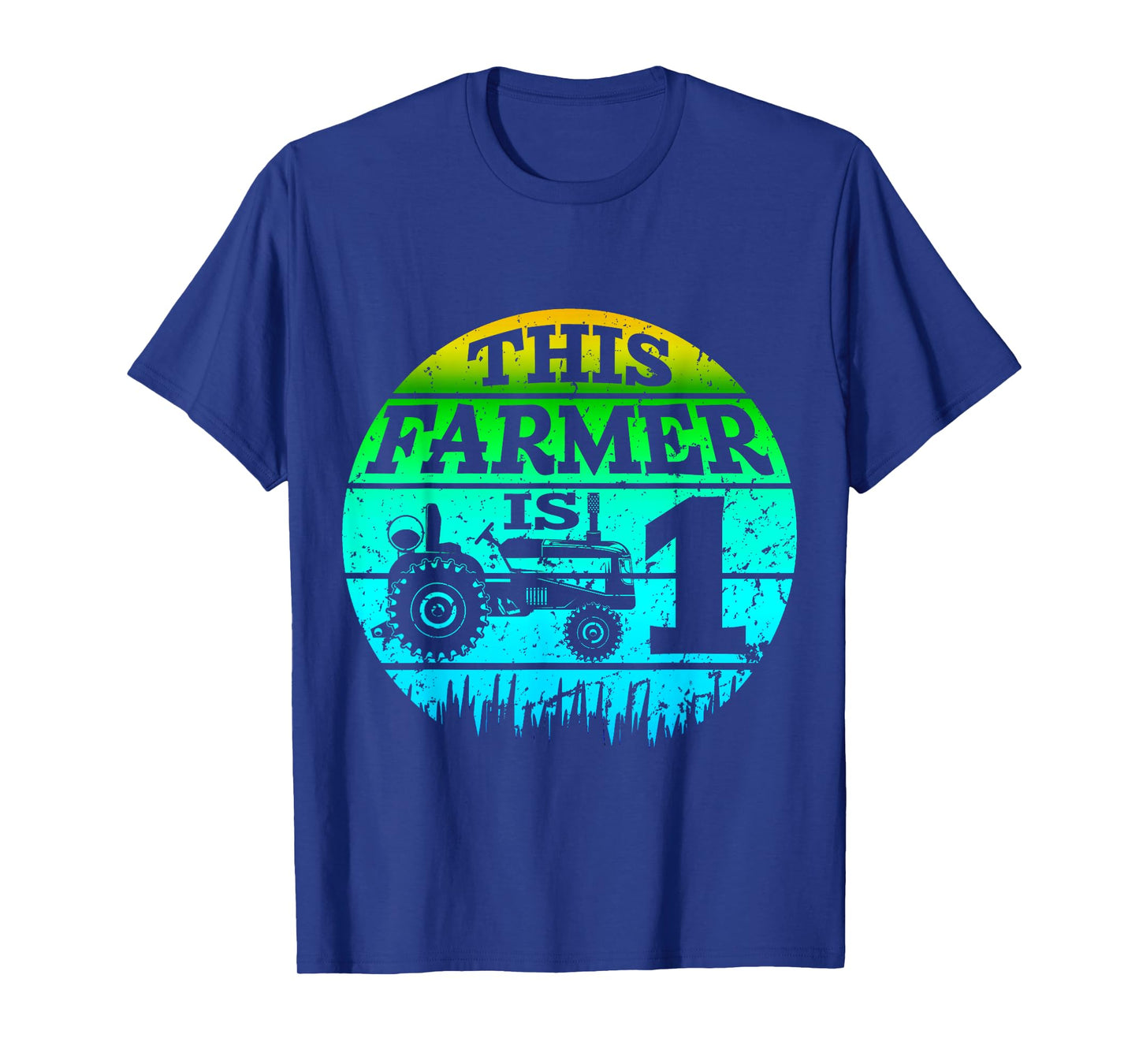 1st Birthday Farmer 1 Year Old Farm Truck Tractor Party T-Shirt
