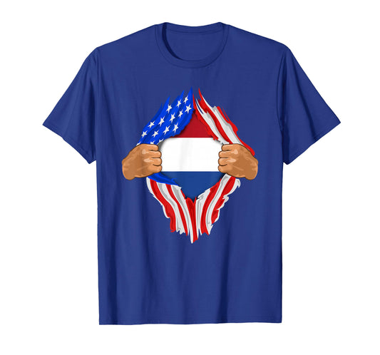 Dutch Blood Inside Me | The Netherlands Flag Gift T-Shirt