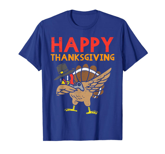 Happy Thanksgiving Dabbing Turkey Gamer Gaming Boys Men Gift T-Shirt