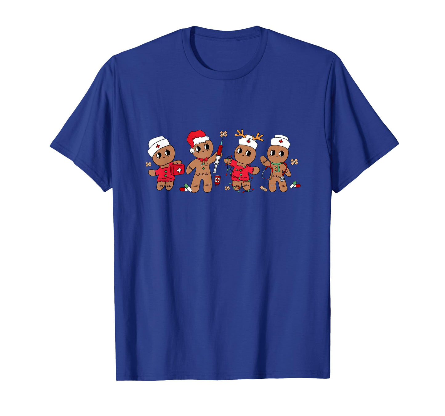 Cute Gingerbread Nurse Christmas Design Medical Humor T-Shirt