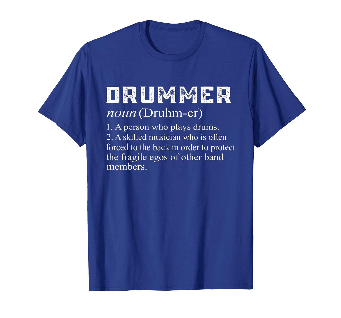 Drummer Definition Funny Rock Drumming Music T-Shirt