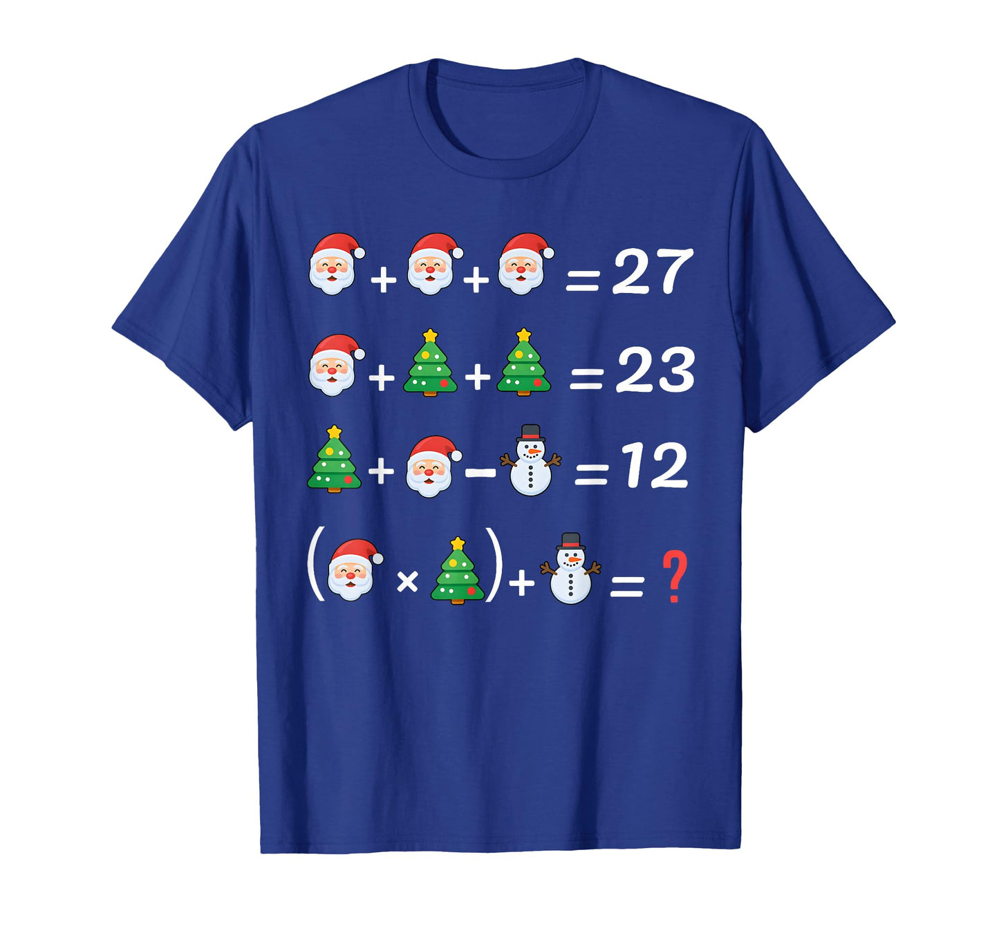Funny 67 Meme Christmas Math Teacher Santa Six Seven Puzzle T-Shirt