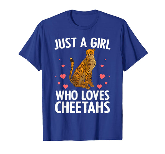 Cute Cheetah Design for Women Girls Cat Animal Cheetah Lover T-Shirt