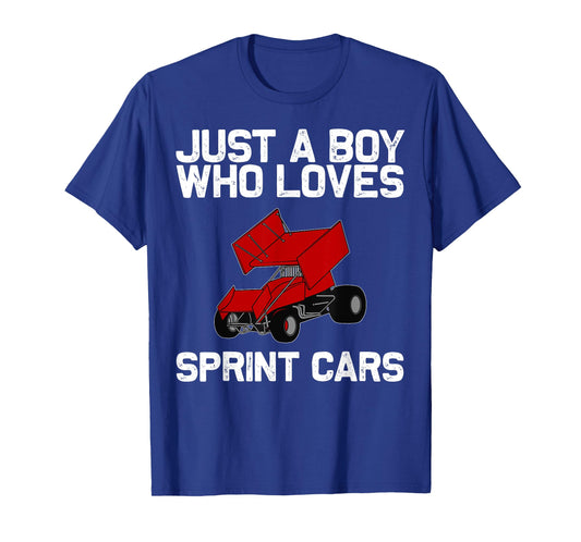 Cool Sprint Car for Boys Kids Racing Dirt Track Sports Race T-Shirt