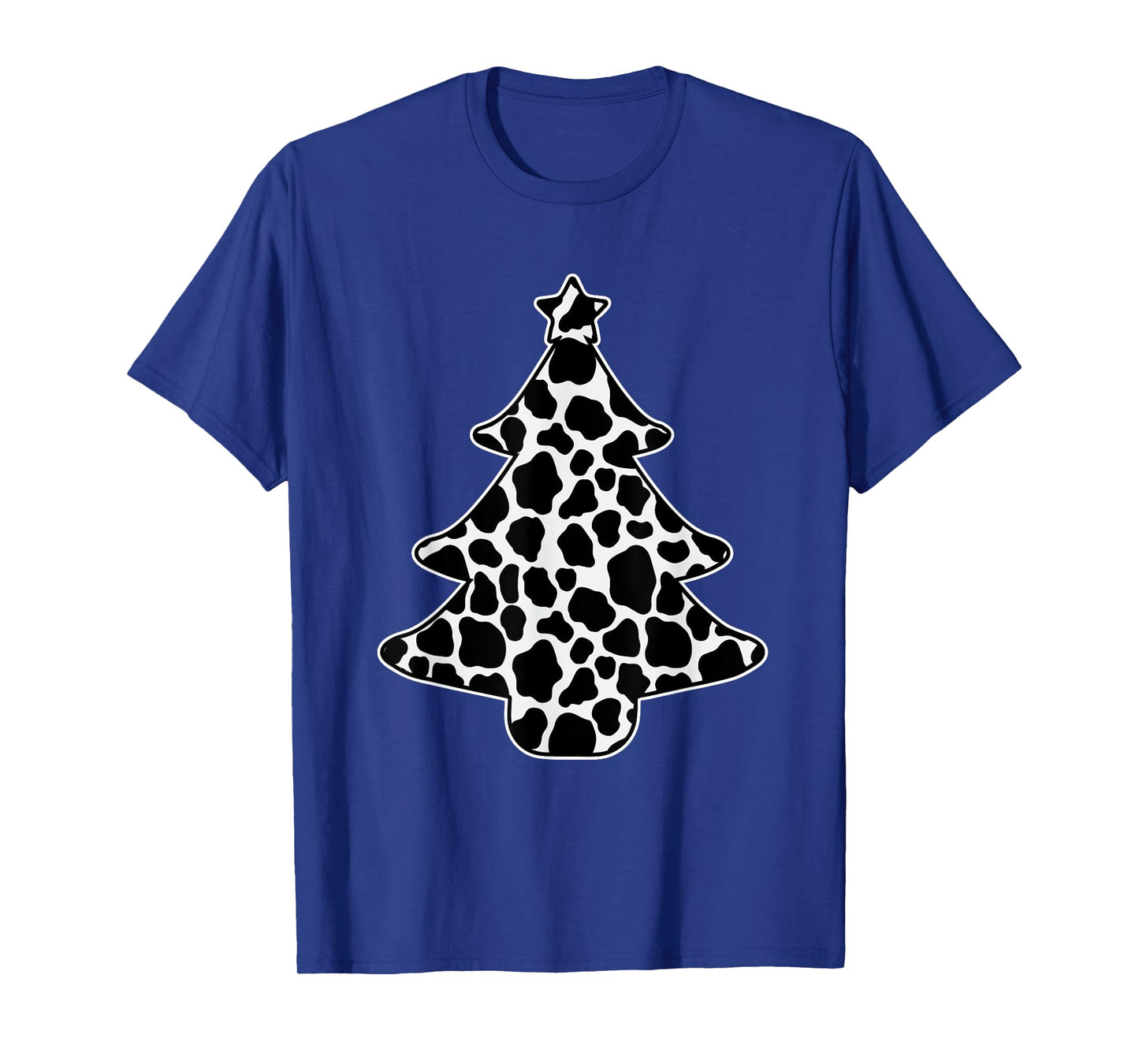 Cow Print Christmas Tree Pajama X-Mas Farm Animal Farmer T-Shirt