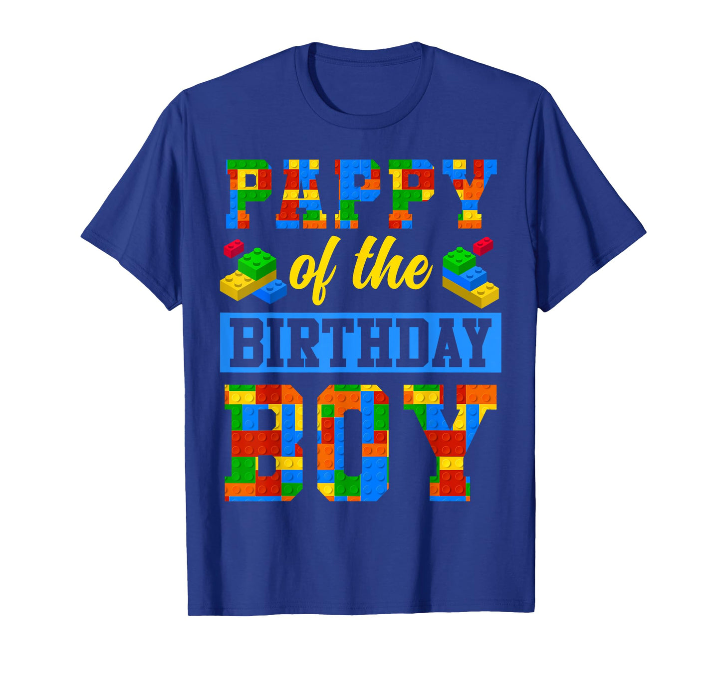 Pappy Of The Birthday Boy Building Block Bday Party T-Shirt