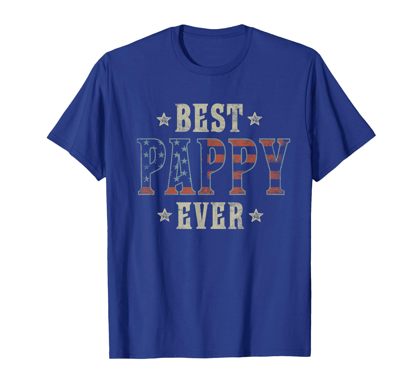 Best Pappy Ever Patriotic American Flag Design Pappy T-Shirt