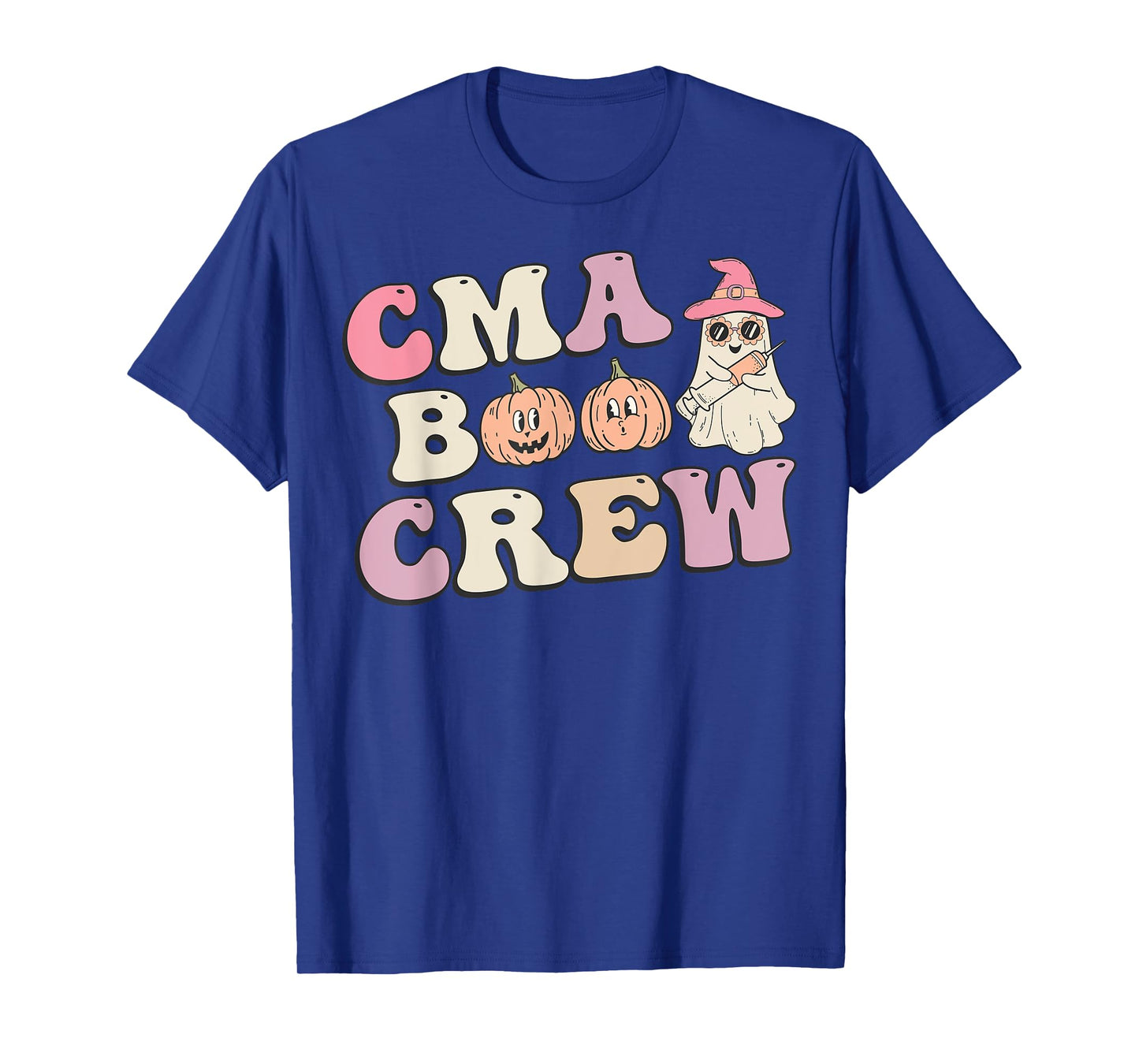 CMA Boo Crew Medical Assistant Halloween Ghost Costume Women T-Shirt