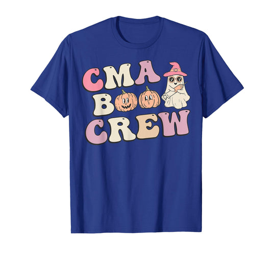CMA Boo Crew Medical Assistant Halloween Ghost Costume Women T-Shirt