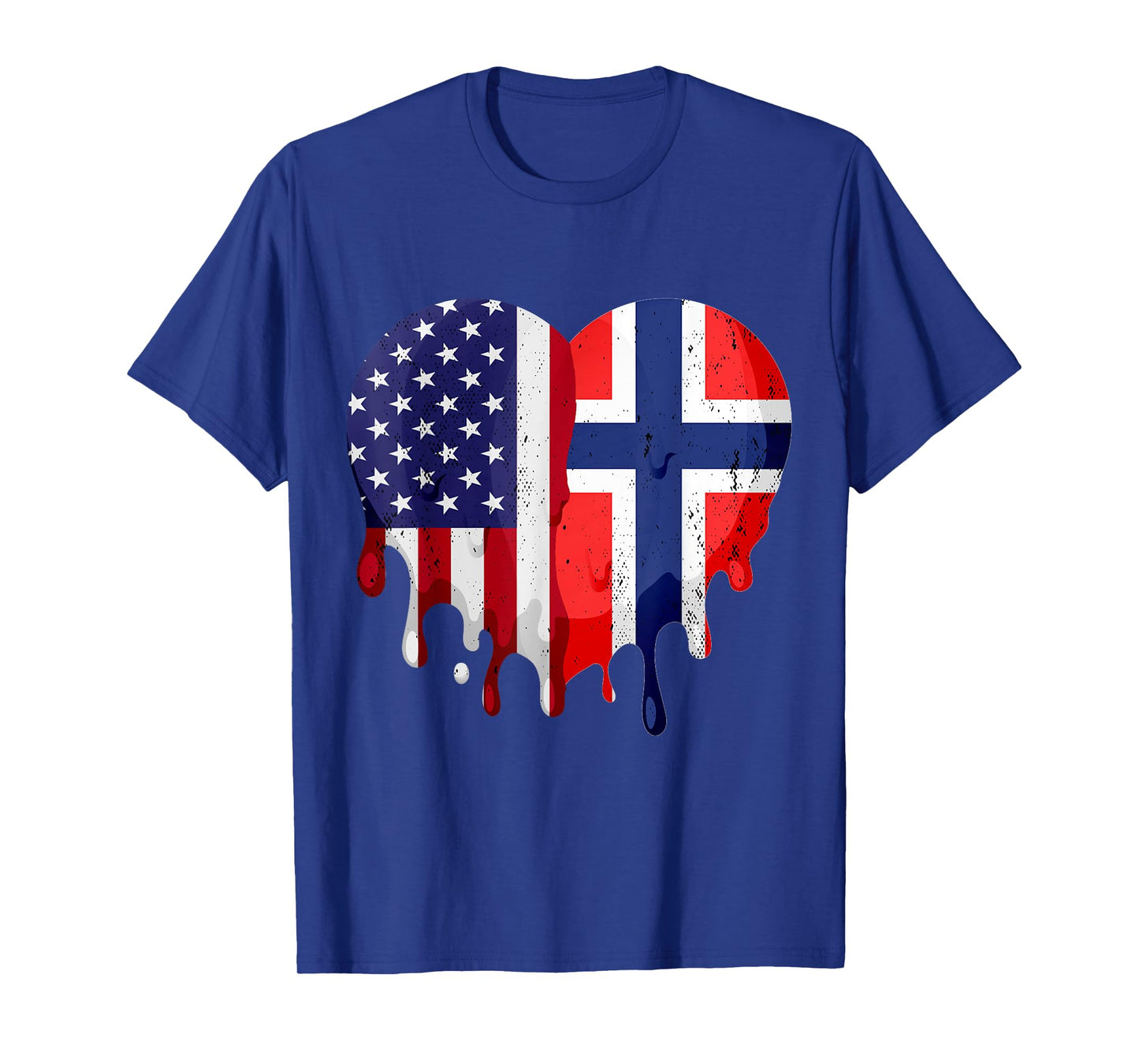 American Norwegian Heritage Month Norway Flag Heart T-Shirt