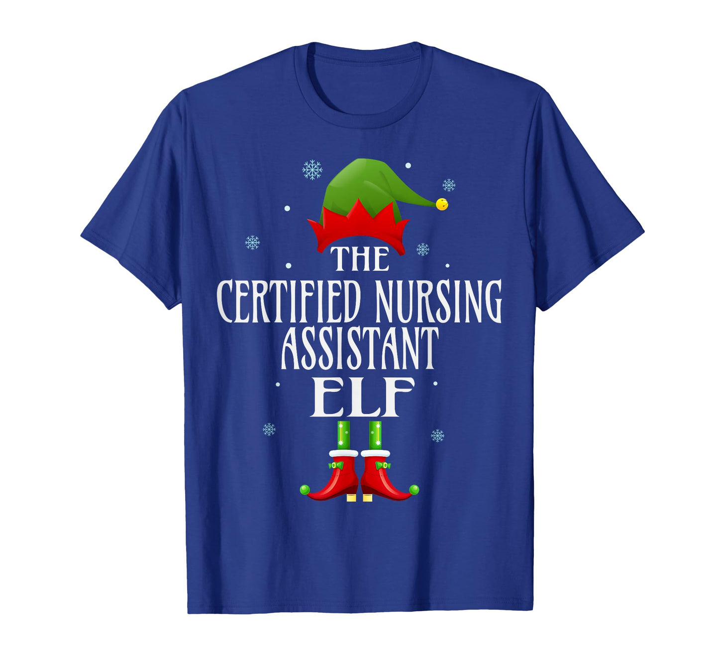CNA Certified Nursing Assistant Elf Xmas Matching Christmas T-Shirt