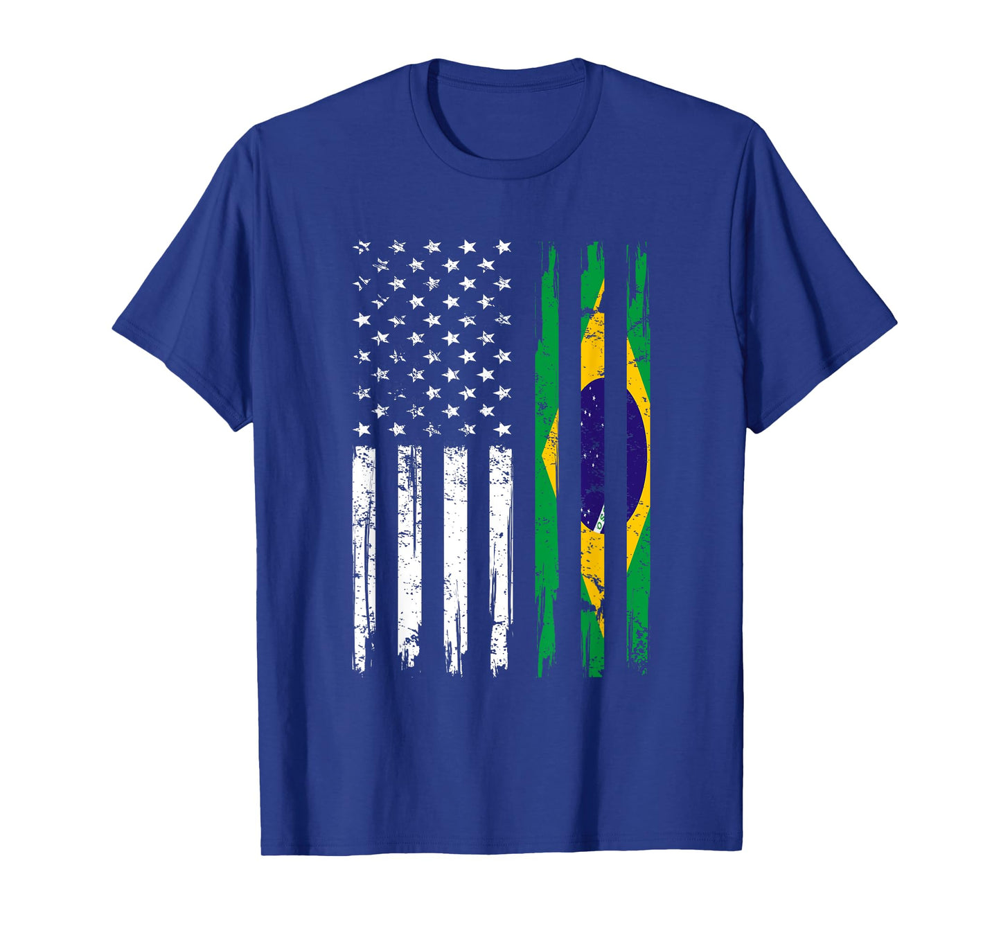 Half American And Brazilian America Brazil Flag Brasileira T-Shirt