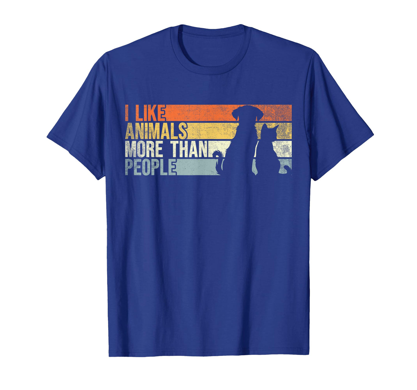 I Like Animals More Than People. Funny Dog And Cat Lover T-Shirt for Men Women