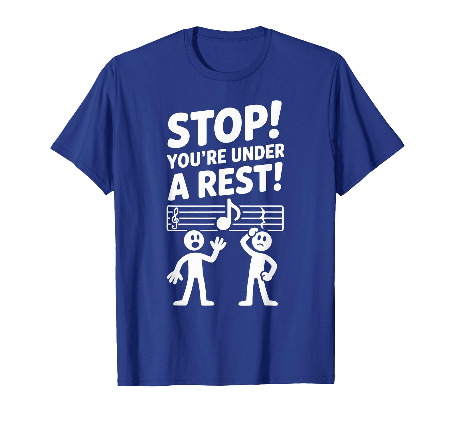 Funny Music Lover Pun Under A Rest Music Teacher T-Shirt